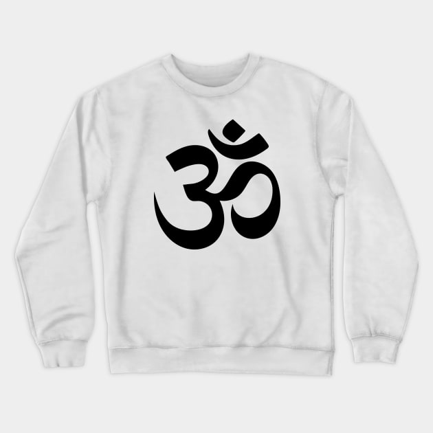 Black Aum Crewneck Sweatshirt by majoihart